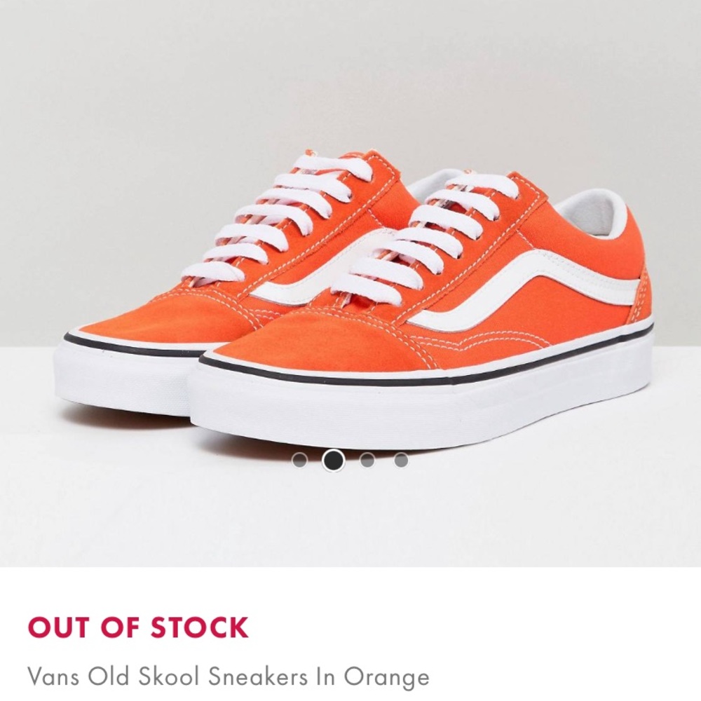 VANS old skool in orange